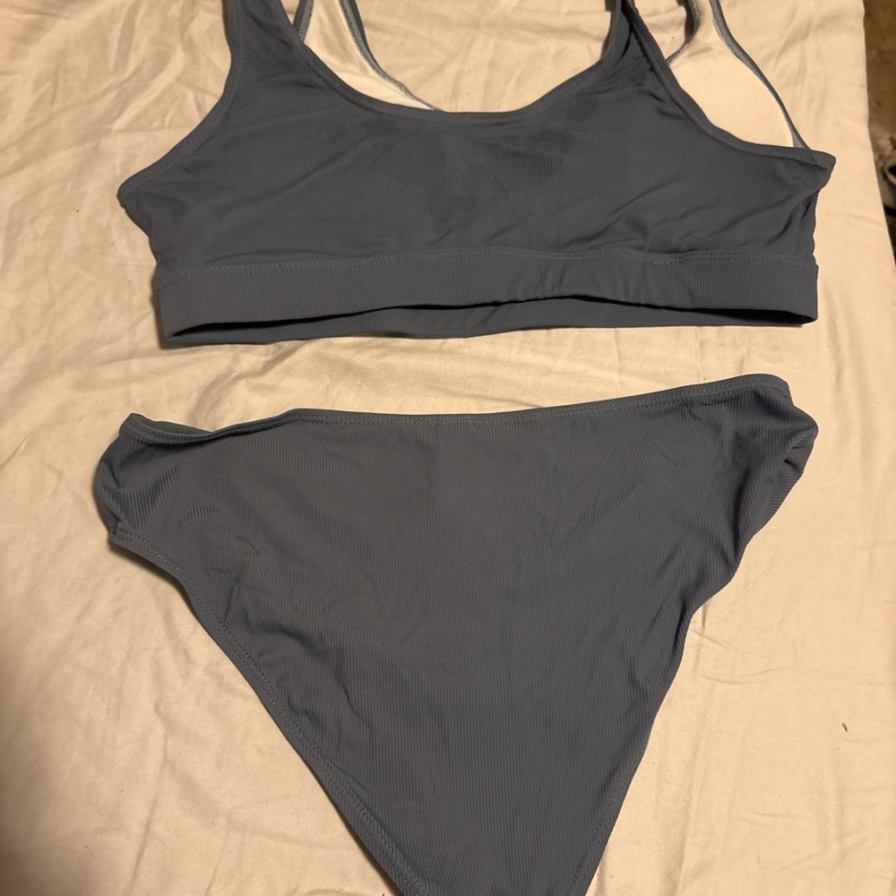Swimsuits For All Blue Bikini Set